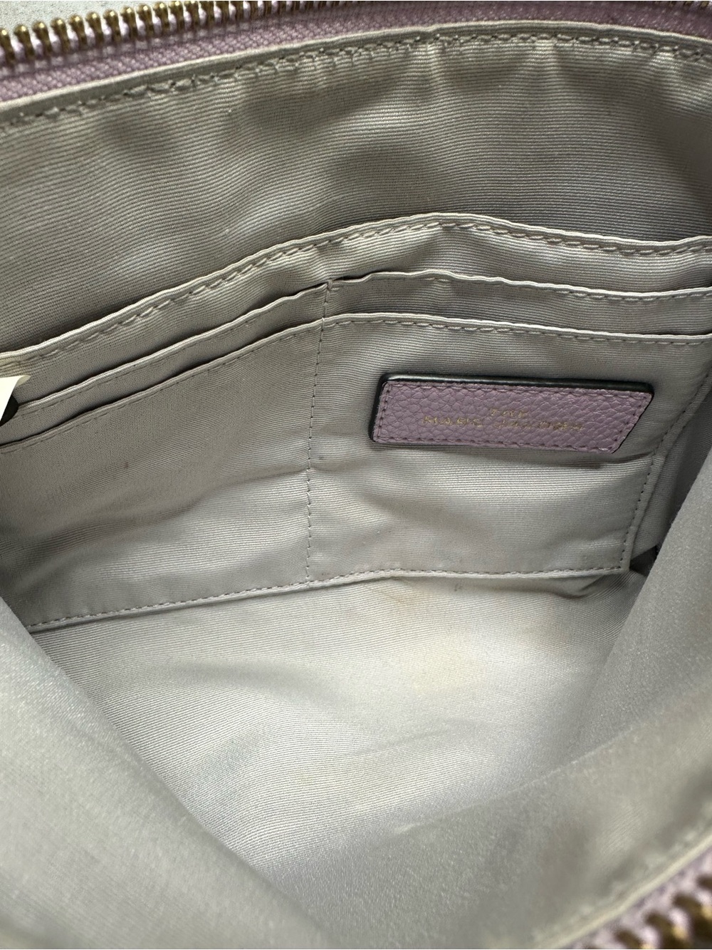 Marc Jacobs The Cosmo Crossbody Bag Languid Lavender Leather - Picture 7 of 9
